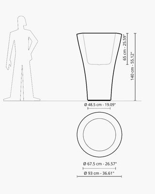 Serralunga Ming High planter - Buy now on ShopDecor - Discover the best products by SERRALUNGA design