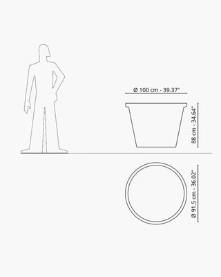 Serralunga Neoclassic Double Edge planter - Buy now on ShopDecor - Discover the best products by SERRALUNGA design