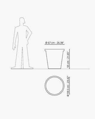 Serralunga Neoclassic Double Edge planter - Buy now on ShopDecor - Discover the best products by SERRALUNGA design