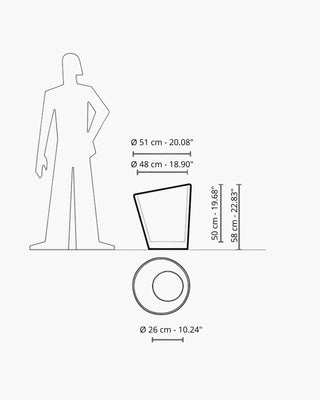 Serralunga Pisa planter - Buy now on ShopDecor - Discover the best products by SERRALUNGA design