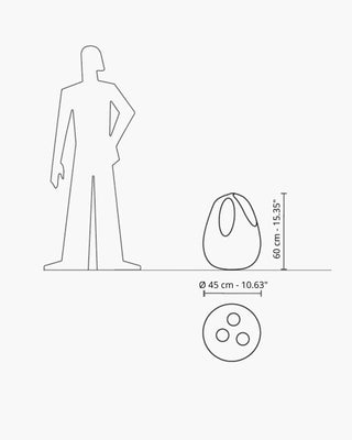 Serralunga Plomb umbrella stand - Buy now on ShopDecor - Discover the best products by SERRALUNGA design