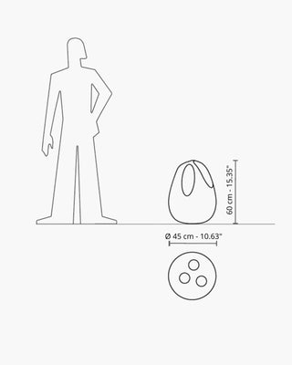 Serralunga Plomb umbrella stand - Buy now on ShopDecor - Discover the best products by SERRALUNGA design