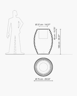 Serralunga Top Pot planter with light - Buy now on ShopDecor - Discover the best products by SERRALUNGA design