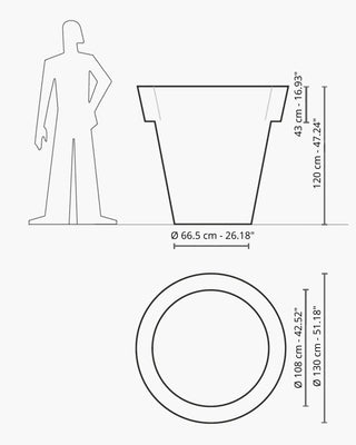 Serralunga Vas One/Two vase with light - Buy now on ShopDecor - Discover the best products by SERRALUNGA design