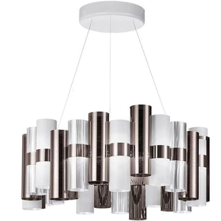 Slamp La Lollo Suspension L LED suspension lamp diam. 80 cm. Slamp Pewter White - Buy now on ShopDecor - Discover the best products by SLAMP design