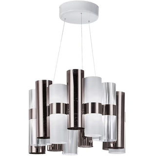 Slamp La Lollo Suspension M LED suspension lamp diam. 48 cm. Slamp Pewter White - Buy now on ShopDecor - Discover the best products by SLAMP design