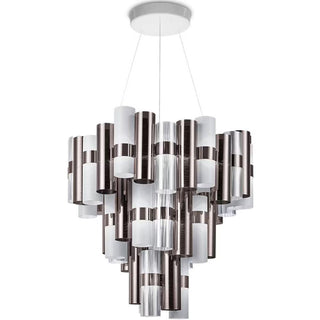 Slamp La Lollo Suspension XL LED suspension lamp h. 83 cm. Slamp Pewter White - Buy now on ShopDecor - Discover the best products by SLAMP design