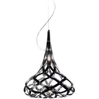Slamp Supermorgana Suspension lamp diam. 45 cm. Slamp Mirror/Black - Buy now on ShopDecor - Discover the best products by SLAMP design