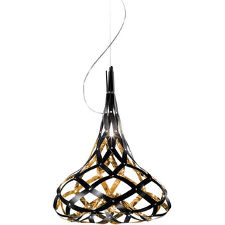 Slamp Supermorgana Suspension lamp diam. 45 cm. Slamp Black/Gold - Buy now on ShopDecor - Discover the best products by SLAMP design