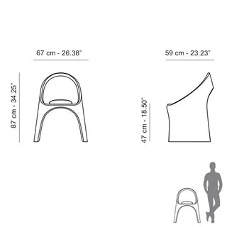 Slide Amélie Chair Polyethylene - Buy now on ShopDecor - Discover the best products by SLIDE design