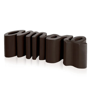 Slide Amore Bench Polyethylene Slide Chocolate FE - Buy now on ShopDecor - Discover the best products by SLIDE design