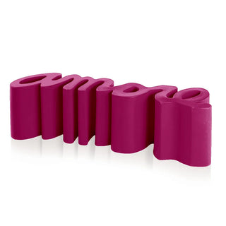 Slide Amore Bench Polyethylene Slide Sweet Fuchsia FU - Buy now on ShopDecor - Discover the best products by SLIDE design