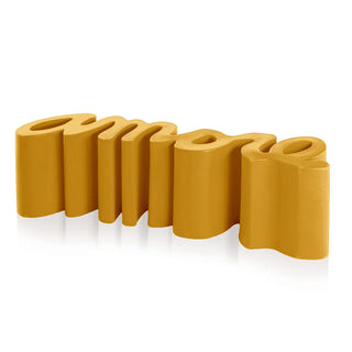 Slide Amore Bench Polyethylene Slide Saffron Yellow FB - Buy now on ShopDecor - Discover the best products by SLIDE design
