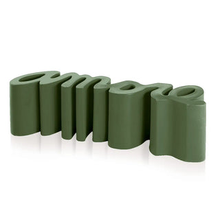 Slide Amore Bench Polyethylene Slide Mauve Green FV - Buy now on ShopDecor - Discover the best products by SLIDE design