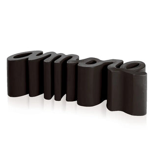 Slide Amore Bench Polyethylene Slide Jet Black FH - Buy now on ShopDecor - Discover the best products by SLIDE design