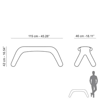 Slide Atlas Bench Polyethylene - Buy now on ShopDecor - Discover the best products by SLIDE design