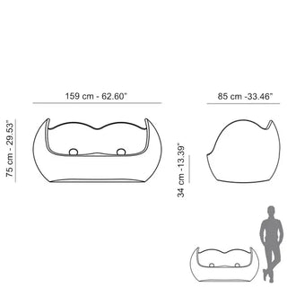 Slide Blossy Sofa Polyethylene - Buy now on ShopDecor - Discover the best products by SLIDE design