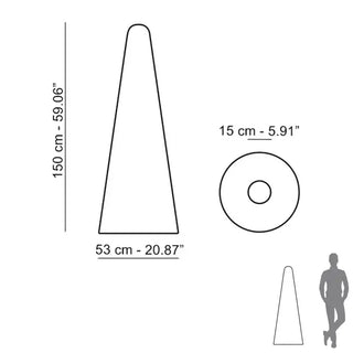 Slide Cono Floor Lamp Polyethylene - Buy now on ShopDecor - Discover the best products by SLIDE design