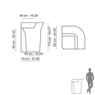 Slide Jumbo Corner Bar Counter Lighting White by Jorge Nàjera - Buy now on ShopDecor - Discover the best products by SLIDE design