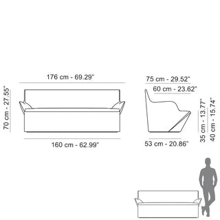 Slide KAMI YON Sofa Polyethylene - Buy now on ShopDecor - Discover the best products by SLIDE design