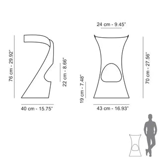 Slide Koncord Stool Polyethylene - Buy now on ShopDecor - Discover the best products by SLIDE design