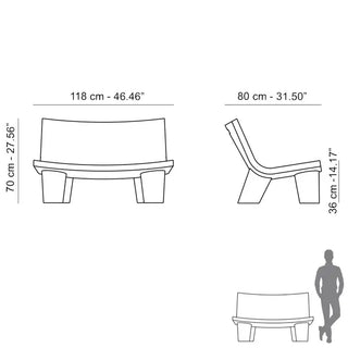 Slide Low Lita Love Sofa Polyethylene - Buy now on ShopDecor - Discover the best products by SLIDE design