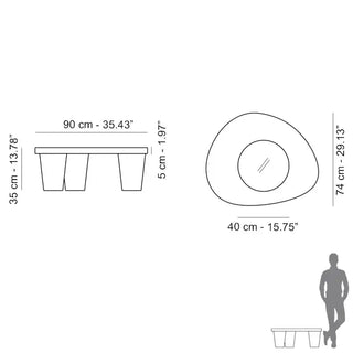 Slide Low Lita Small Table Polyethylene - Buy now on ShopDecor - Discover the best products by SLIDE design