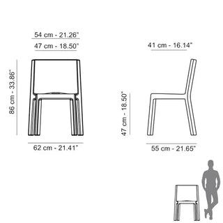 Slide Q4 Chair Polyethylene - Buy now on ShopDecor - Discover the best products by SLIDE design