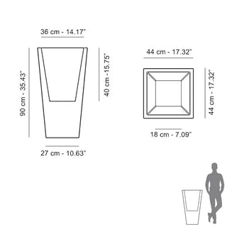 Slide Y-Pot Vase Polyethylene - Buy now on ShopDecor - Discover the best products by SLIDE design