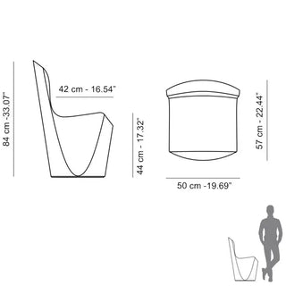 Slide Zoe Chair Polyethylene - Buy now on ShopDecor - Discover the best products by SLIDE design