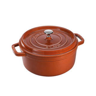 Staub Round Cocotte cast iron pot diam.26 cm Cinnamon - Buy now on ShopDecor - Discover the best products by STAUB design