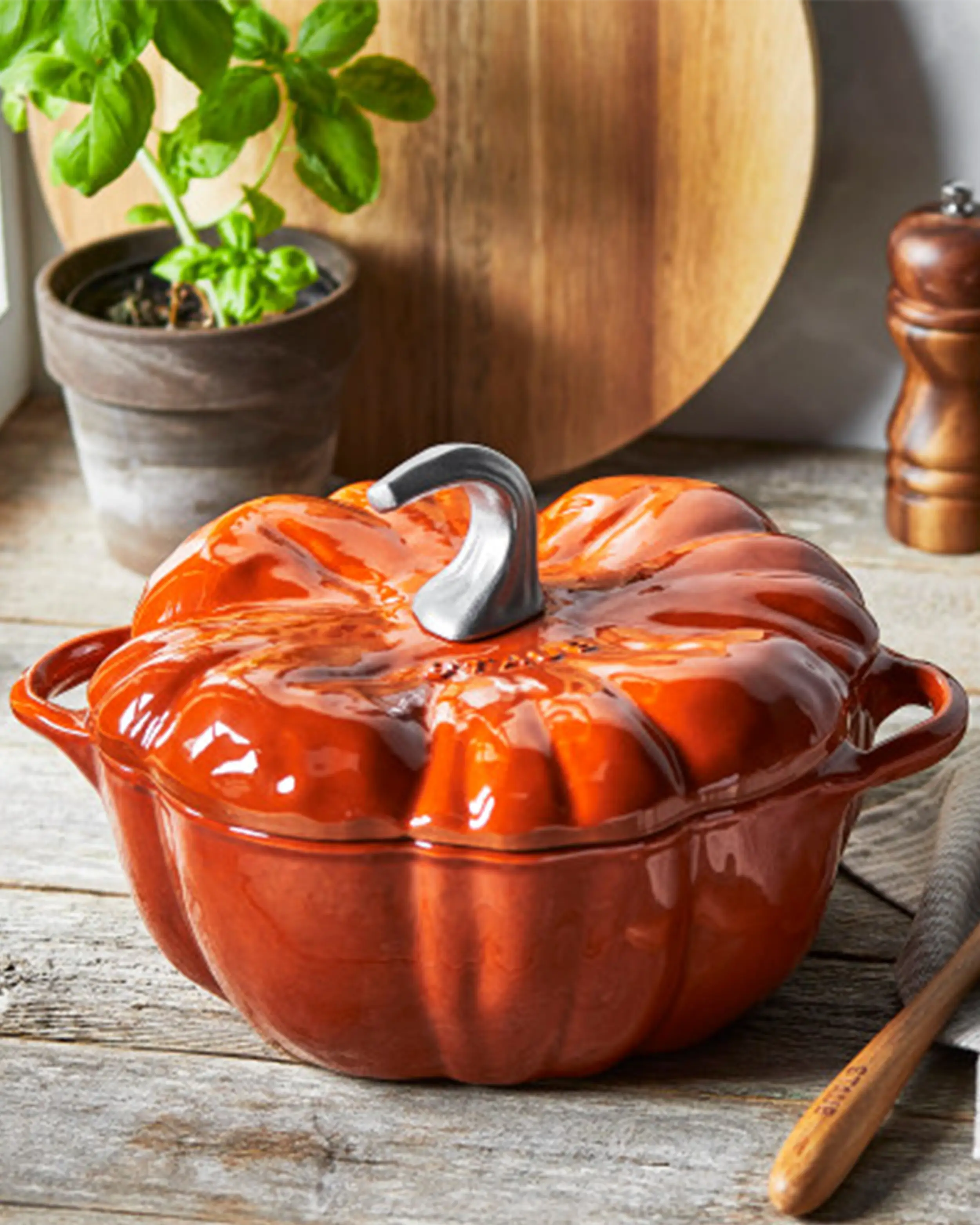 STAUB パンプキンココット 24cm 楽天市場】【公式】 ストウブ セラミック パンプキンココット