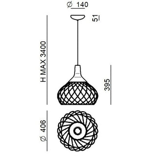 Stilnovo Mongolfier suspension lamp LED diam. 40 cm. - Buy now on ShopDecor - Discover the best products by STILNOVO design