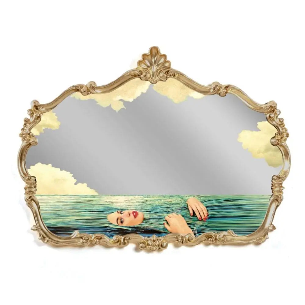 Seletti Toiletpaper baroque mirror - Seagirl