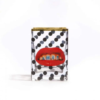 Seletti Toiletpaper rectangular glass vase Shit 14 cm - 5.51 in - Buy now on ShopDecor - Discover the best products by TOILETPAPER HOME design