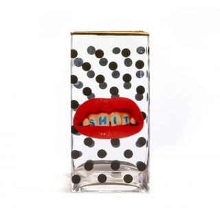 Seletti Toiletpaper rectangular glass vase Shit 30 cm - 11.81 in - Buy now on ShopDecor - Discover the best products by TOILETPAPER HOME design