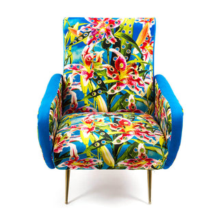 Seletti Toiletpaper armchair Flowers with holes - Buy now on ShopDecor - Discover the best products by TOILETPAPER HOME design