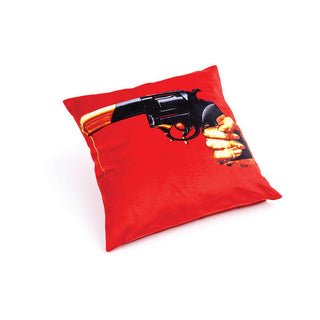 Seletti Toiletpaper cushion with plume padding 50x50 cm - 19.69x19.69 in Revolver - Buy now on ShopDecor - Discover the best products by TOILETPAPER HOME design
