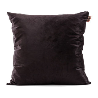 Seletti Toiletpaper maxi cushion for backrest 70x70 cm - 27.56x27.56 in Black - Buy now on ShopDecor - Discover the best products by TOILETPAPER HOME design