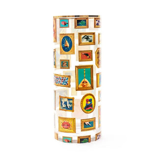 Seletti Toiletpaper cylindrical glass vase Frames 50 cm - 19.69 in - Buy now on ShopDecor - Discover the best products by TOILETPAPER HOME design