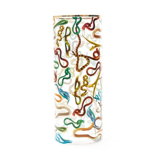 Seletti Toiletpaper cylindrical glass vase - Buy now on ShopDecor - Discover the best products by TOILETPAPER HOME design