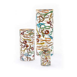 Seletti Toiletpaper cylindrical glass vase - Buy now on ShopDecor - Discover the best products by TOILETPAPER HOME design