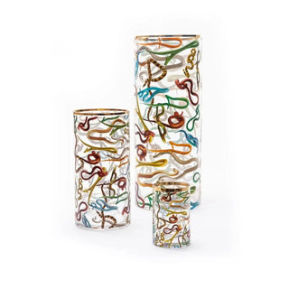 Seletti Toiletpaper cylindrical glass vase - Buy now on ShopDecor - Discover the best products by TOILETPAPER HOME design