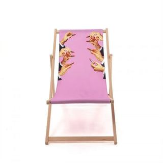 Seletti Toiletpaper deck chair - Buy now on ShopDecor - Discover the best products by TOILETPAPER HOME design