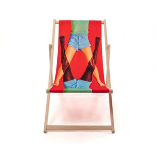 Seletti Toiletpaper deck chair - Buy now on ShopDecor - Discover the best products by TOILETPAPER HOME design