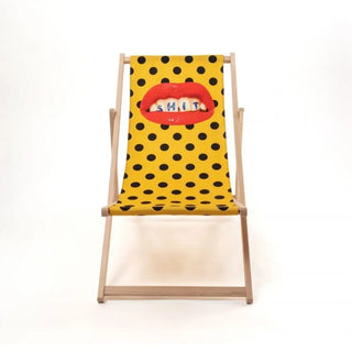 Seletti Toiletpaper deck chair - Buy now on ShopDecor - Discover the best products by TOILETPAPER HOME design