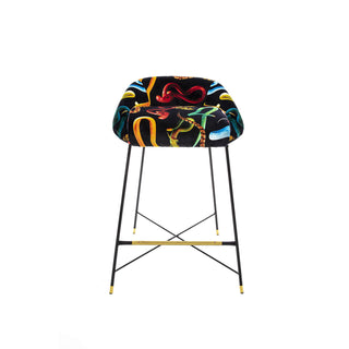 Seletti Toiletpaper high stool Snakes Black - Buy now on ShopDecor - Discover the best products by TOILETPAPER HOME design