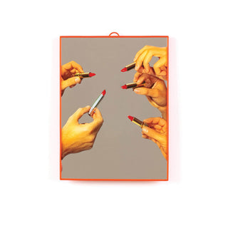 Seletti Toiletpaper mirror Lipsticks Medium - Buy now on ShopDecor - Discover the best products by TOILETPAPER HOME design