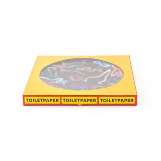 Seletti Toiletpaper porcelain dinner plate with gold border - Buy now on ShopDecor - Discover the best products by TOILETPAPER HOME design