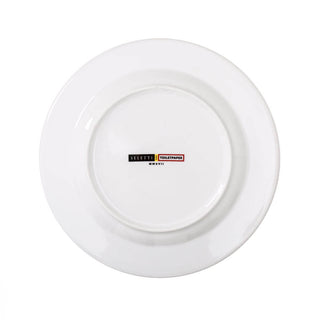 Seletti Toiletpaper porcelain dinner plate with gold border - Buy now on ShopDecor - Discover the best products by TOILETPAPER HOME design